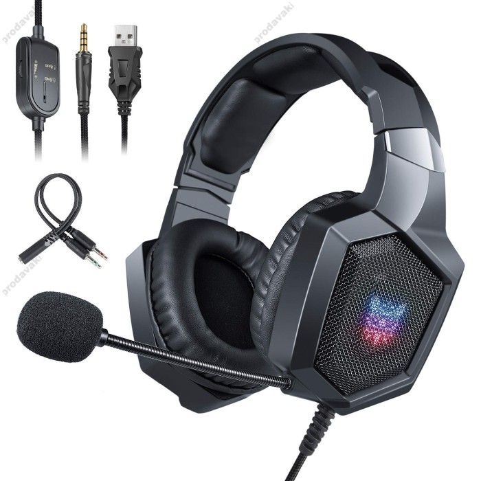 Дротові навушники Onikuma K8 Gaming with LED Black